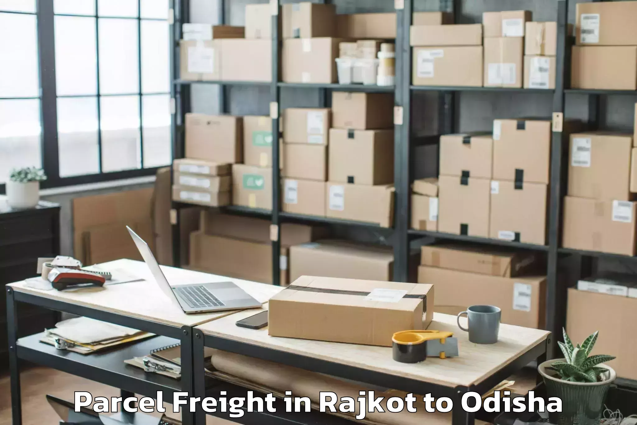 Leading Rajkot to Bahalda Parcel Freight Provider